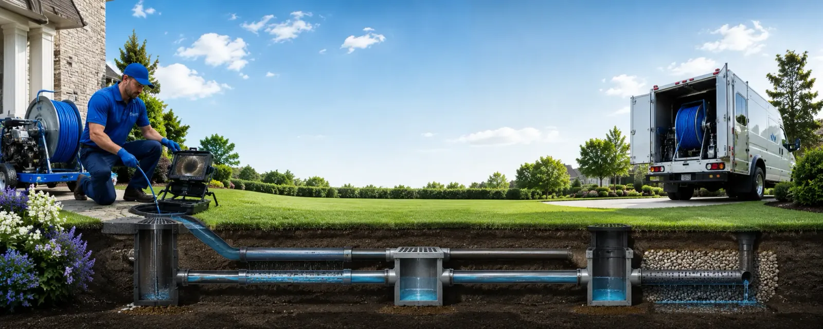 Outdoor drain cleaning information for Warren, VT
